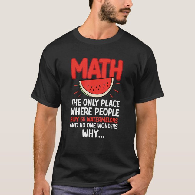 Camiseta Número de Cálculo de Matemática de Matemática e Me (Frente)
