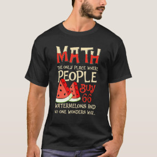 Camiseta Número de Cálculo de Matemática de Matemática e Me
