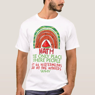 Camiseta Número de Cálculo de Matemática de Matemática e Me