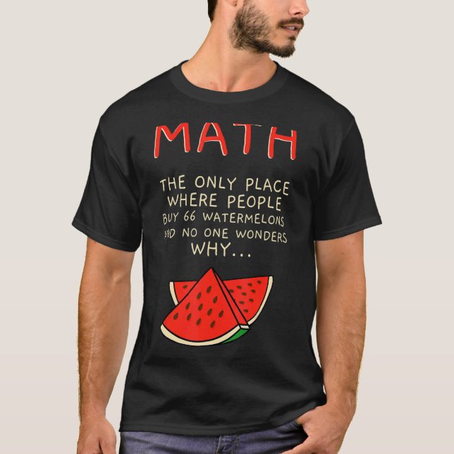 Camiseta Número de Cálculo de Matemática de Matemática e Me (Frente)