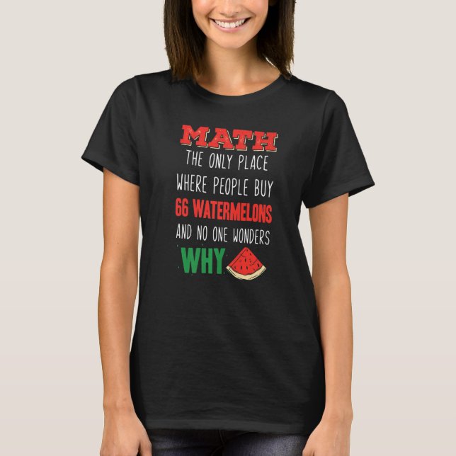 Camiseta Número de Cálculo de Matemática de Matemática e Me (Frente)