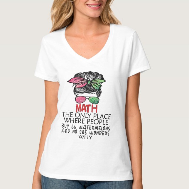 Camiseta Número de Cálculo de Matemática de Matemática e Me (Frente)