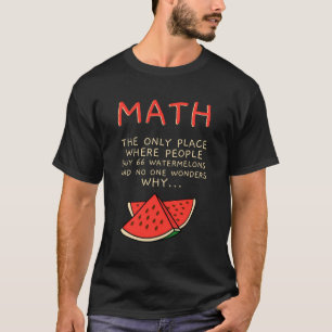 Camiseta Número de Cálculo de Matemática de Matemática e Me