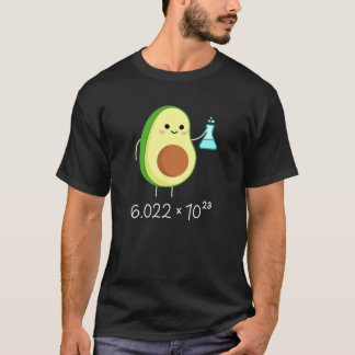 Camiseta Número de Canhão de Avogadro. Quimico bonito do Av