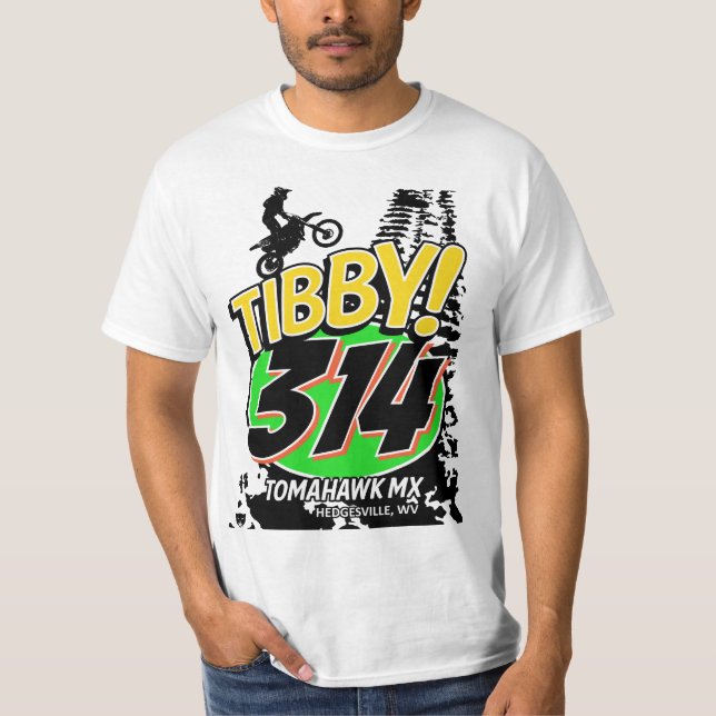 Camiseta Número de competência da bicicleta da sujeira do (Frente)