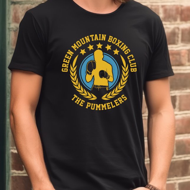 Camiseta Número de Nome da Equipe do Clube Escolar Boxing (Criador carregado)