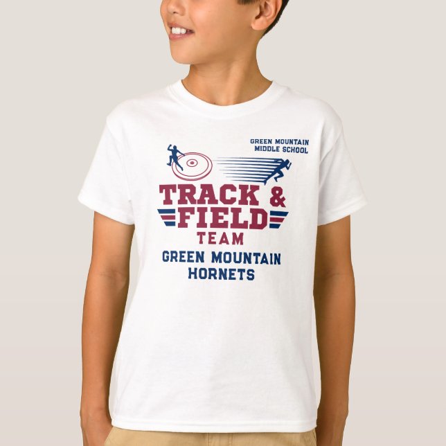 Camiseta Número de Nome do Clube de Trilha Personalizada e  (Frente)