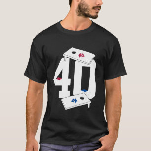 CAMISETA NÚMERO DE PINTURA DE SACOS 40 ANOS ANIVERSÁRIO DE 