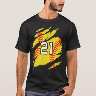Camiseta Número de Softbol