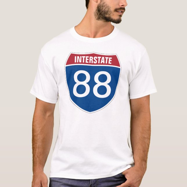 Camiseta NÚMERO DE UM OU DOIS DÍGITOS DO modelo INTERSTATE  (Frente)