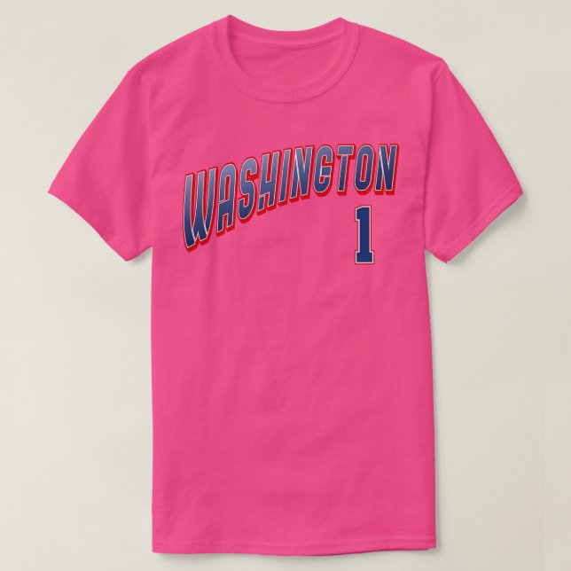 Camiseta Número de Washington Retroativo (Frente do Design)