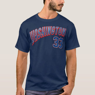 Camiseta Número de Washington Retroativo 33 1