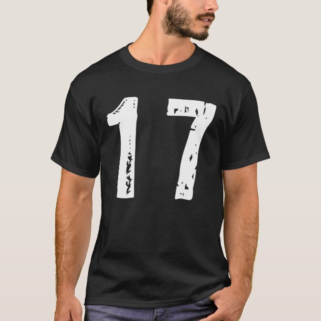 Camiseta Número desportivo 17 (Frente)