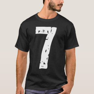 Camiseta Número desportivo 7