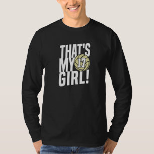 Camiseta Número Dezessete Essa É Minha Garota 17 Mãe de Vol