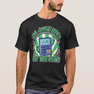 Camiseta Número Dia da Matemática Crianças Calculadora de m