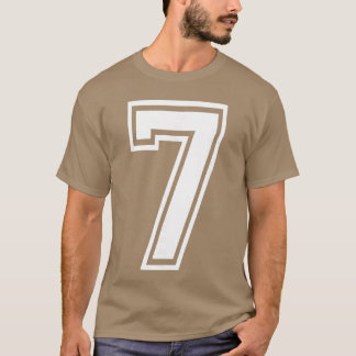Camiseta Número Divertido 7 67 Roupa de Fantasia de Meme Co
