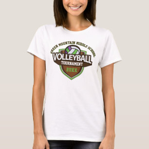 Camiseta Número do Ano do Torneio de Voleibol Personalizado