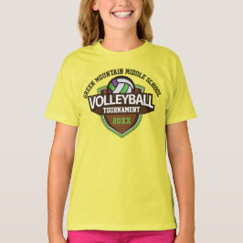 Camiseta Número do Ano do Torneio de Voleibol Personalizado