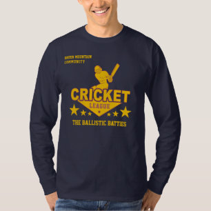 Camiseta Número do Nome do Esporte da Liga do Clube de Críq