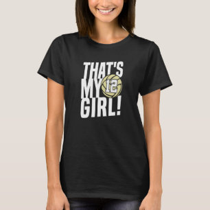 Camiseta Número Doze Essa é Minha Garota 12 Mãe de Volei P