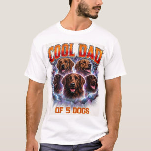 Camiseta Número e Foto Personalizados de Cachorro Simples M