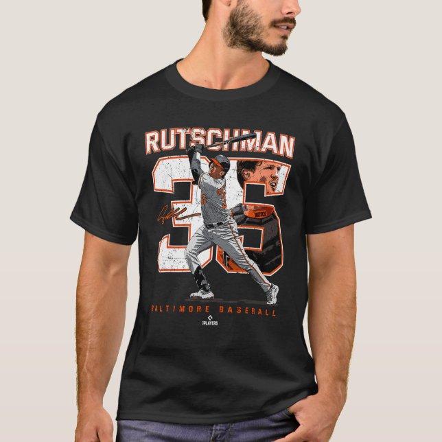 Camiseta Número e Retrato Adley Rutschman Baltimore (Frente)