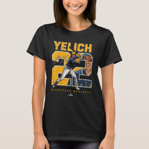 Camiseta Número e Retrato Christian Yelich Milwaukee MLB