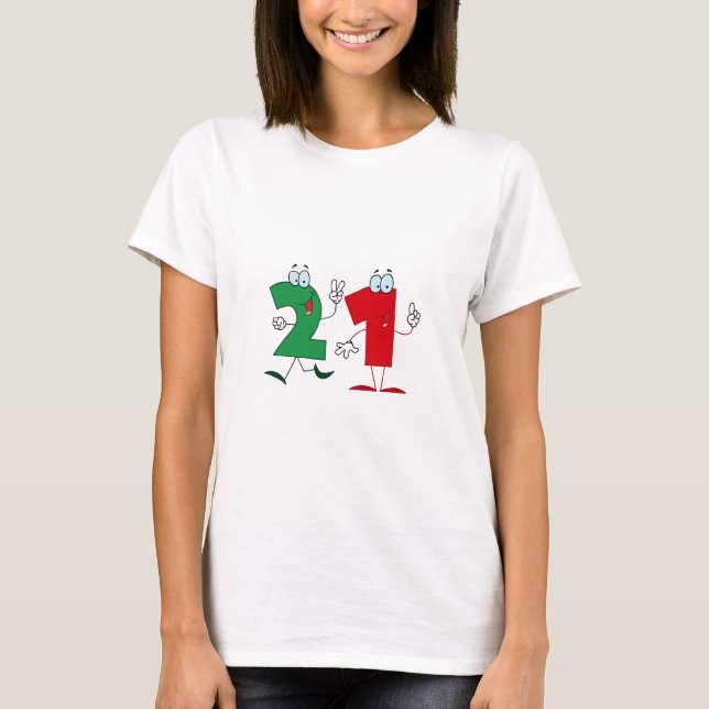 Camiseta Número Feliz 21 (Frente)