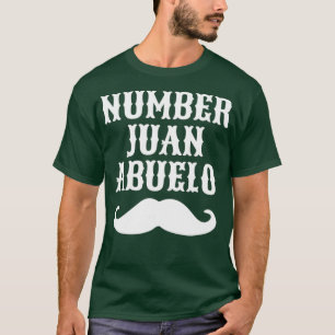 Camiseta Número Juan Abuelo    EspanholMelhor Pai Mexicano