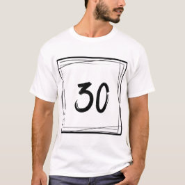Camiseta Número Minimalista 30