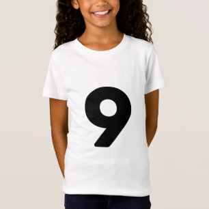 Camiseta número nove 9