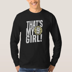 Camiseta Número Nove Essa é Minha Garota 9 Mãe de Volei Pa