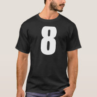 Número Oito Numerais 8 Números Brancos Simples Pre