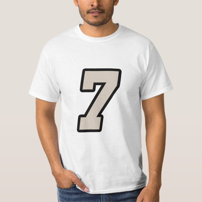 Camiseta Número sete 7 (Frente)