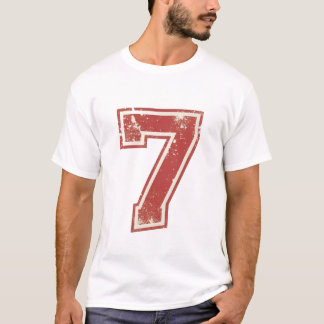Camiseta número sete da sorte