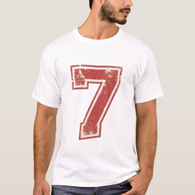 Camiseta número sete da sorte (Frente)
