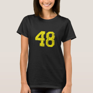 Camiseta Número Sortudo 48 Vintage Player Fan