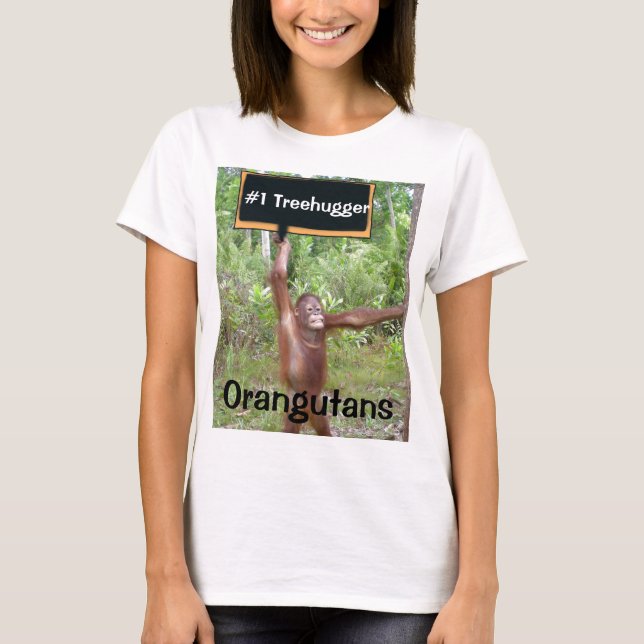 Camiseta Número um #1 Treehugger (Frente)