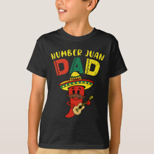 Camiseta Número Um Padre Engraçado Juan Papa Men Mexicano F
