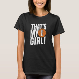 Camiseta Número Um que é a minha garota nº 1 Basquete mãe P