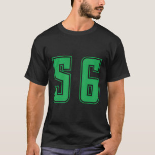 Camiseta Número Verde 56 Equipe Esportiva Júnior Unifor Num