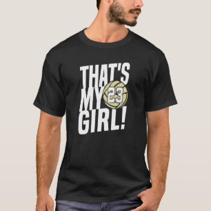 Camiseta Número Vinte e Três É a Minha Rapariga 23 Voleibol