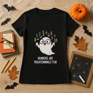 Camiseta Números bonitos de Halloween São Matemática Assust