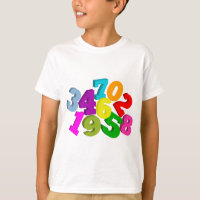 números da matemática na cor