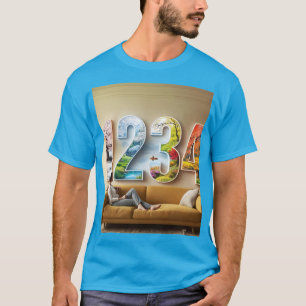Camiseta Números da Temporada Quatro de Fantasia Fofa