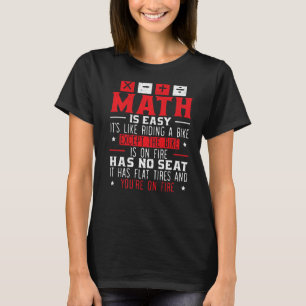 Camiseta Números de álgebra matemáticos do Geek matemático 