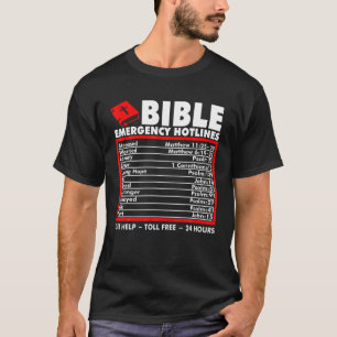 Camiseta Números de emergência bíblicos Legal Design cri