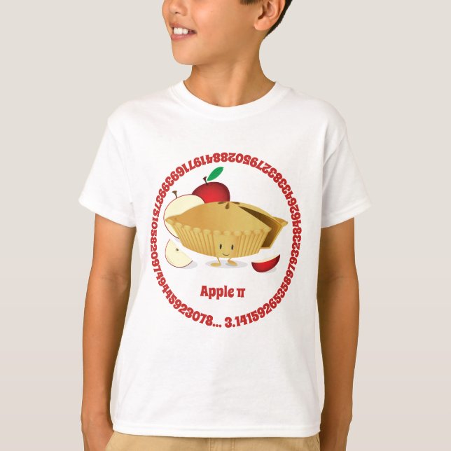 Camiseta Números de personagem de desenho animado da torta (Frente)