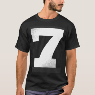 Camiseta Números Desportivos Grandes Números 7 Balões